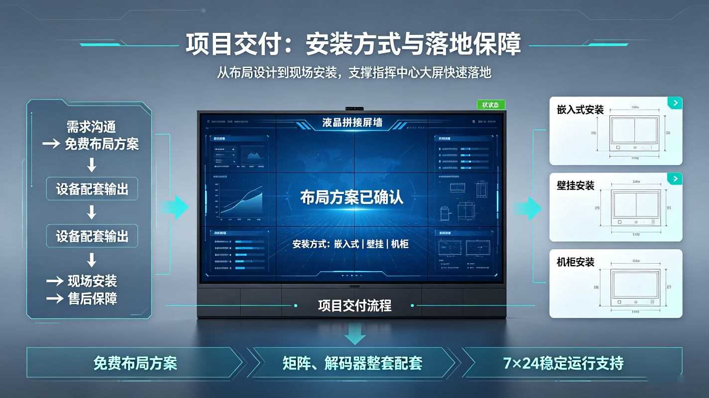 指挥调度中心大屏怎么建？液晶拼接屏选型、兼容、项目落地全指南