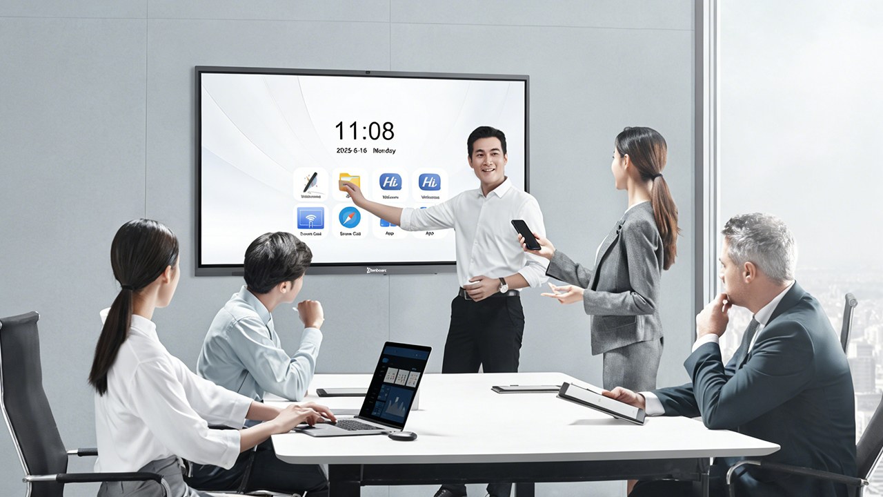 交互智能平板：如何重塑远程会议效率？—— 康维伟业实战方案