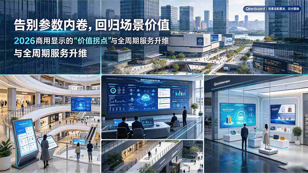 2026商用显示的“价值拐点”：从硬件参数竞赛回到场景深耕与全周期服务