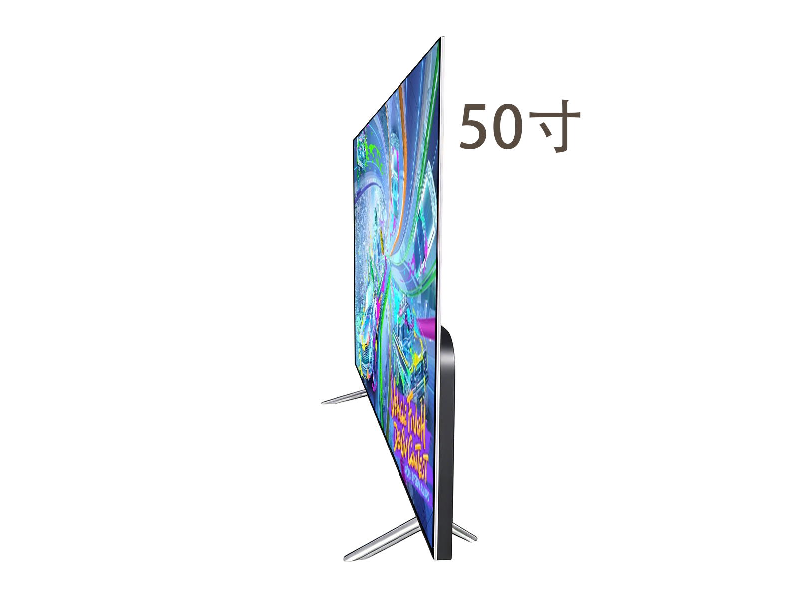 50寸无边框玻璃款电视机